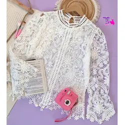 شومیز دانتل سفید