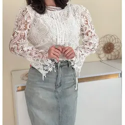 شومیز دانتل سفید