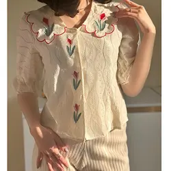 شومیز گلدوزی نوستالژی