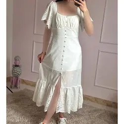 پیراهن خامه دوزی ماکسی