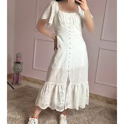 پیراهن خامه دوزی ماکسی