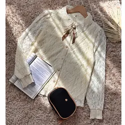 شومیز دانتل یقه دار