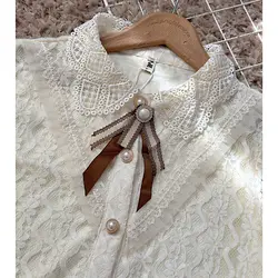 شومیز دانتل یقه دار