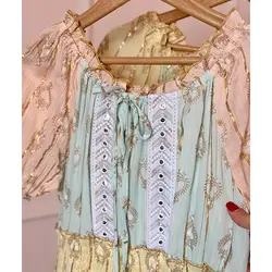 پیراهن ماکسی رنگی رنگی