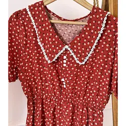 پیراهن آستین کوتاه گلگلی