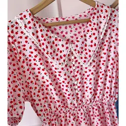 پیراهن آستین کوتاه گلگلی