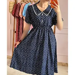 پیراهن آستین کوتاه گلگلی