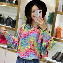 شومیز کیمونو قلبی