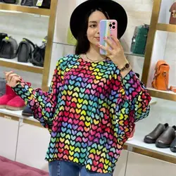 شومیز کیمونو قلبی