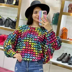 شومیز کیمونو قلبی