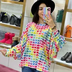 شومیز کیمونو قلبی