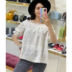 شومیز سرشونه بندکی راه راه