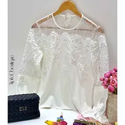 شومیز یقه دانتل