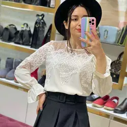 شومیز یقه دانتل