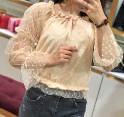 شومیز عروسکی خالخالی