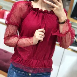 شومیز عروسکی خالخالی