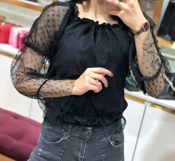 شومیز عروسکی خالخالی