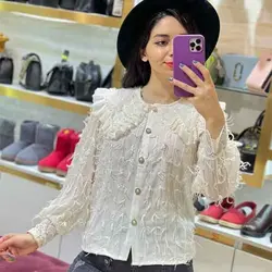 شومیز یقه مروارید پارت 2