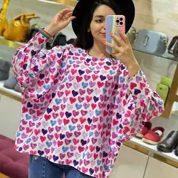 شومیز قلب ابرنگی