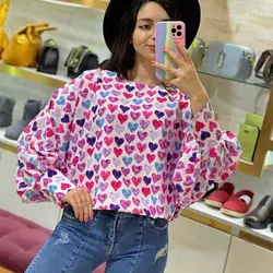 شومیز قلب ابرنگی