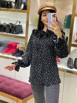 شومیز چیندار طرحدار