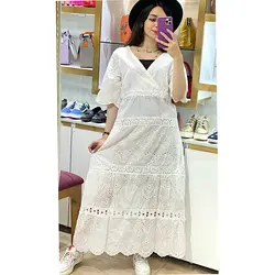 پیراهن خامه دوزی بلند جدید