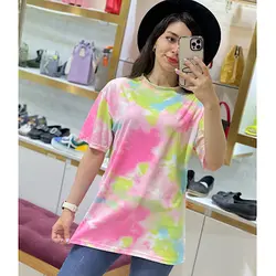 تیشرت لانگ آبرنگی