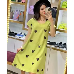 پیراهن بلند یقه V