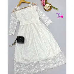 پیراهن دانتل سفید