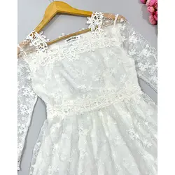 پیراهن دانتل سفید