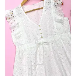 پیراهن خامه دوزی ۴ دکمه