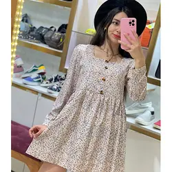 پیراهن کوتاه گلدار