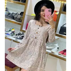 پیراهن کوتاه گلدار