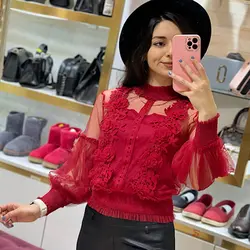 شومیز توری عروسکی (شارژ)