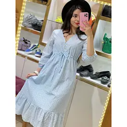 مانتو پیراهنی خامه دوزی