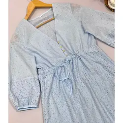 مانتو پیراهنی خامه دوزی