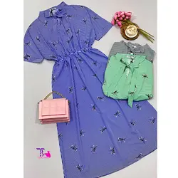 پیراهن کراواتی سنجاقک (شارژ)