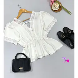 شومیز کمرچین سفید