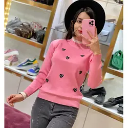 بافت قلبی یقه توری