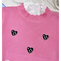 بافت قلبی یقه توری