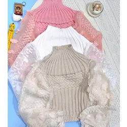 بافت آستین پوم پوم