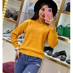 بافت موهر یقه ۳ سانت جدید