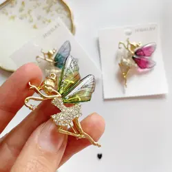 سنجاق سینه فرشته و سنجاقک