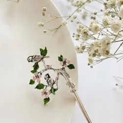 کانزاشی پرنده و گل