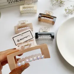 کلیپس مستطیل مرواریدی Bofeini