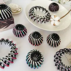 گیره آکاردئونی نگین دار