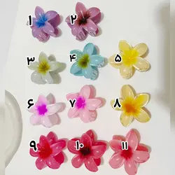 کلیپس پلاستیکی گل پلومریا بزرگ