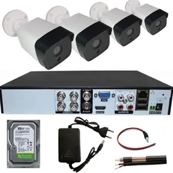 پکیج دوربین مداربسته 4 عددی C4 مناسب برای منزل و ساختمان اداری