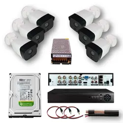 پکیج دوربین مداربسته 6 عددی برند ویوآر مناسب برای خانه و محل کار