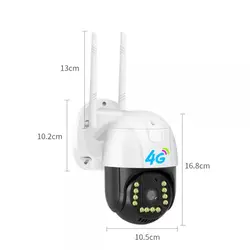 دوربین بی سیم 3 مگاپیکسل وایفای چرخشی سیم کارتی دید در شب رنگی V380